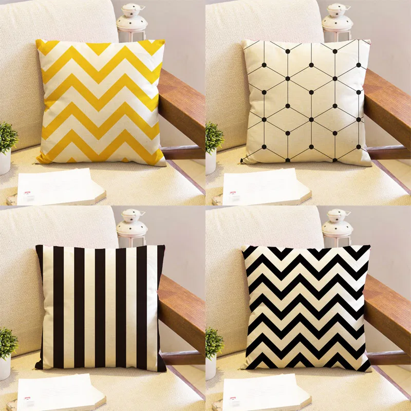 جمال مكتب الرئيسية صوفا ديكور وسادة الشمال بسيطة خطوط سوداء تموج الجملة الزفاف هدية أريكة غطاء وسادة جمال مكتب الرئيسية صوفا ديكور وسادة الشمال بسيطة خطوط سوداء تموج الجملة الزفاف هدية أريكة غطاء وسادة