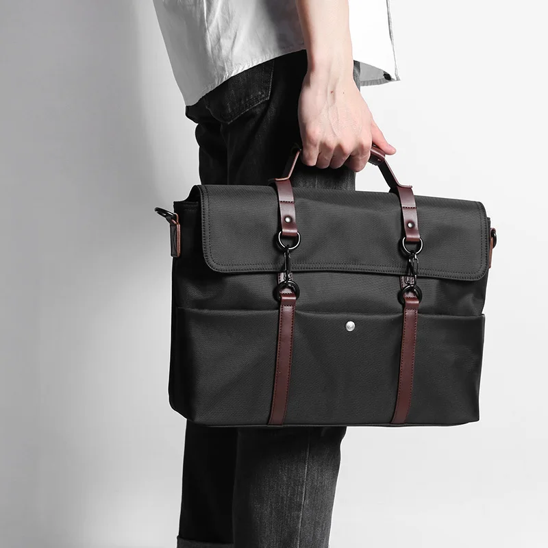 

New Group Portable KUMON Waterproof Laptop Briefcase Fashion Business Men Handbags Crossbody Bag Men's Travel Bags