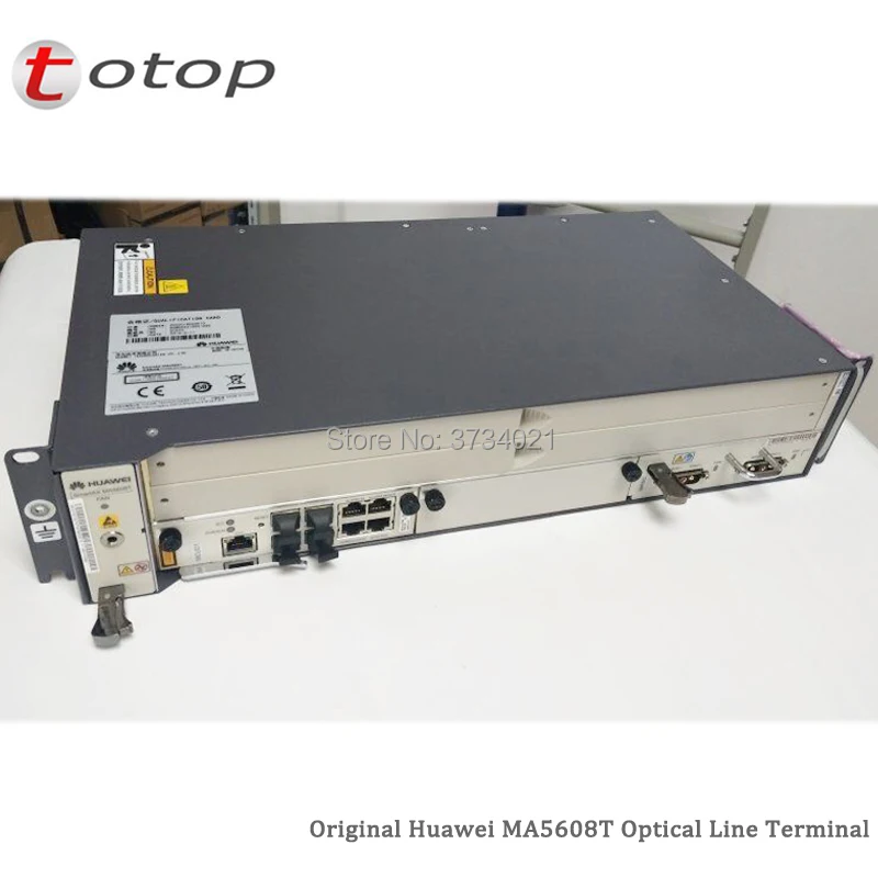 Huawei 19 дюймов OLT GPON OLT MA5608T DC, 1 * MPWC Мощность, 2 * MCUD1 10G плата управления с 8 портов GPBD C +