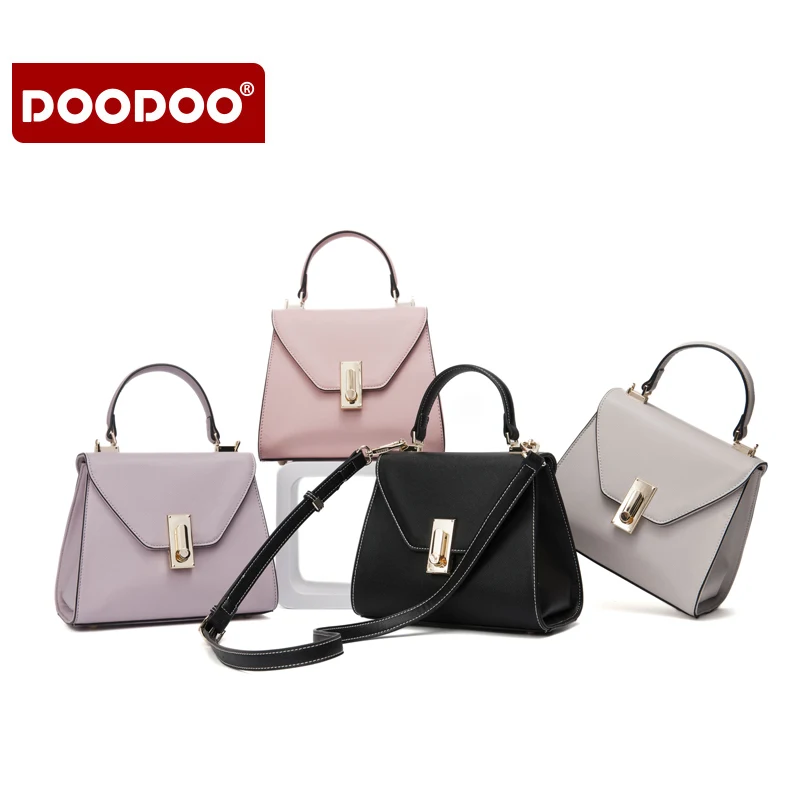 

DOODOO High Quality Leather Casual Bags Shoulder Bags Women Bag Bolsa Feminina Luxury Handbag Women Bags Designer Handbags 2018