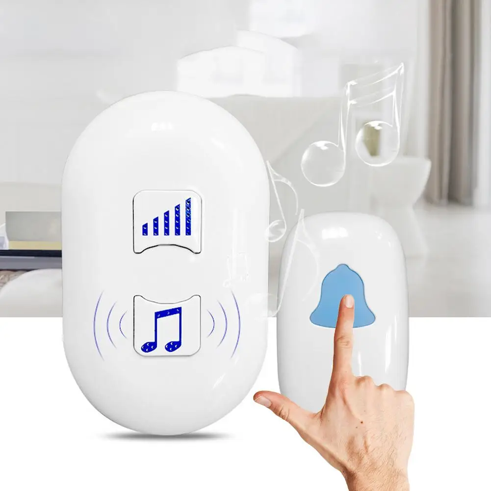 

85-240V Wireless Video Doorbell 38-Tone Home Safety Transmitter Receiver Door Ring
