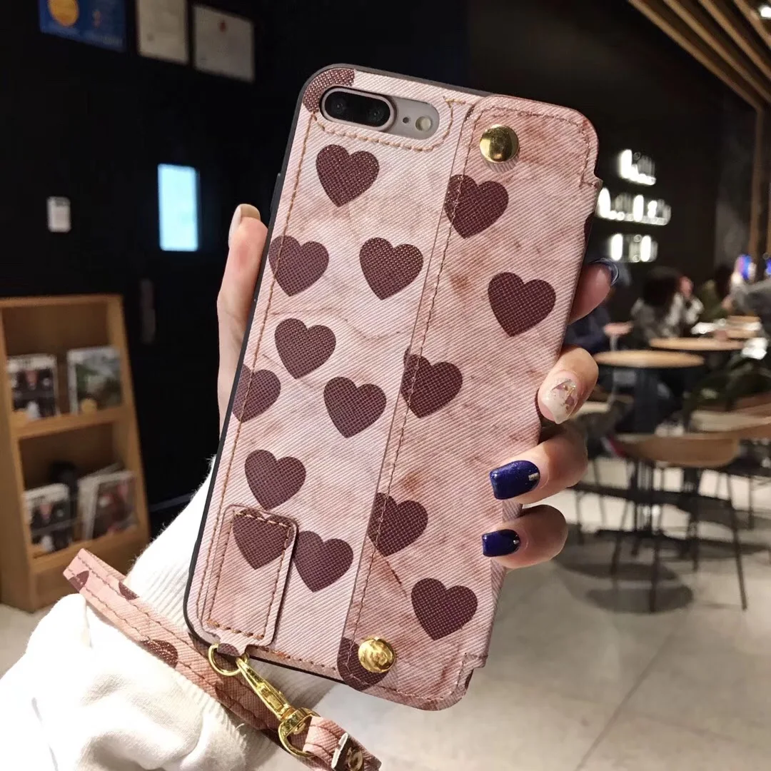 

Retro 3 in 1 Credit Card Slot Wallet Strap Stand Love Pattern Phone Case For Huawei Nova3 Nova3i Nova4 HonorV10 HonorV9 Honor 10