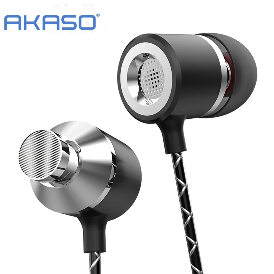 

AKASO Earphone with Microphone Stereo MP3 player PC Gamer Headset Wired Mobile Phone for xiaomi mi Ear buds Noise Cancelling