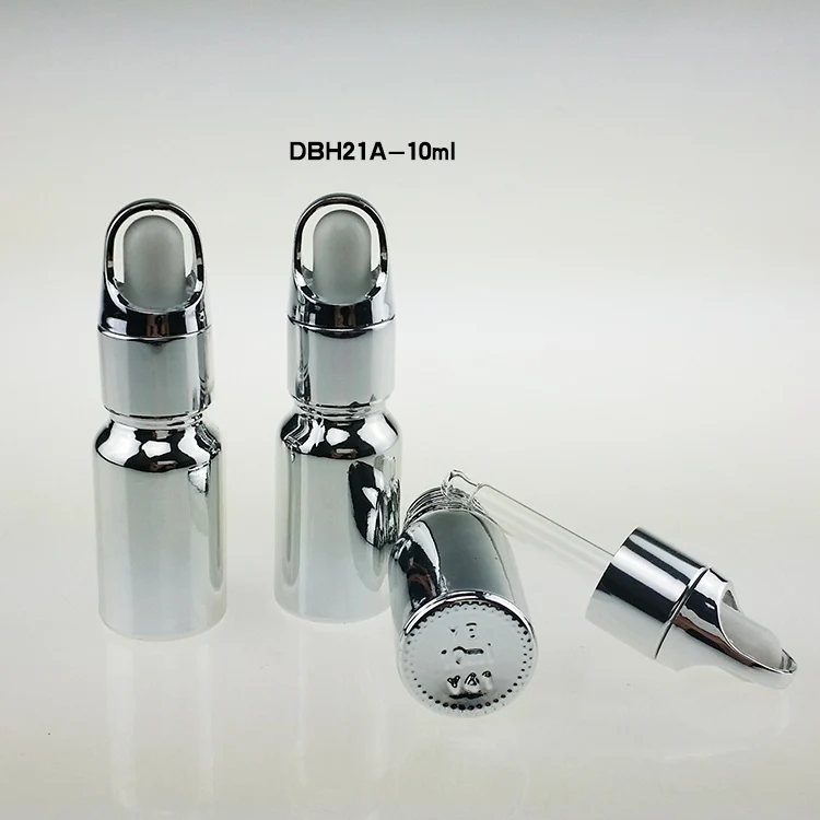 

100pcs empty unique mini 10ml glass dropper bottles, 10ml dropper bottle wholesale ,silver 10ml samll glass dropper bottle buy
