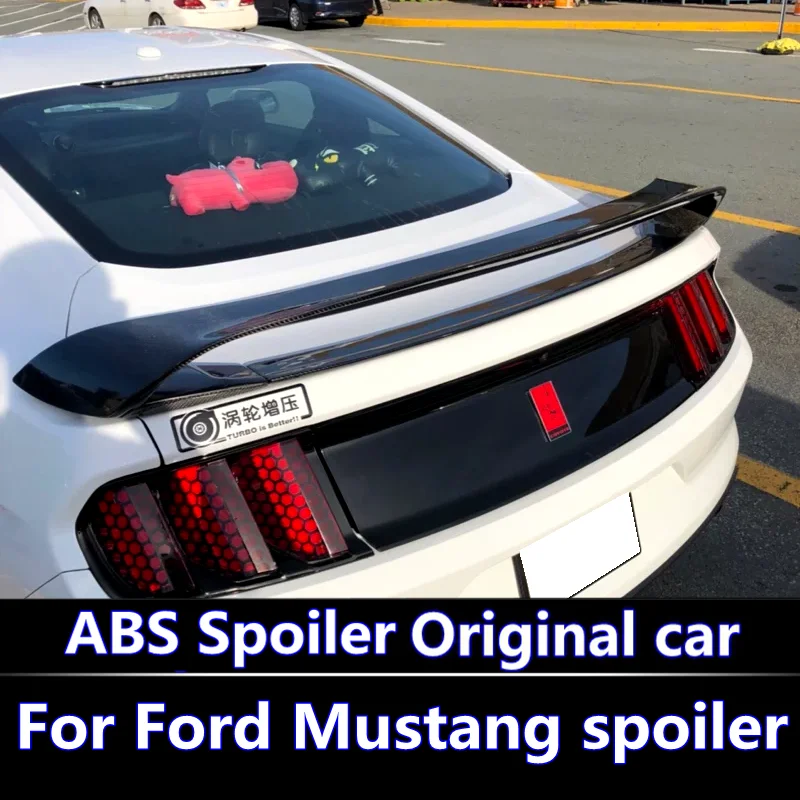 For Ford Mustang spoiler High hardness and quality ABS material rear trunk wing spoiler for 2015