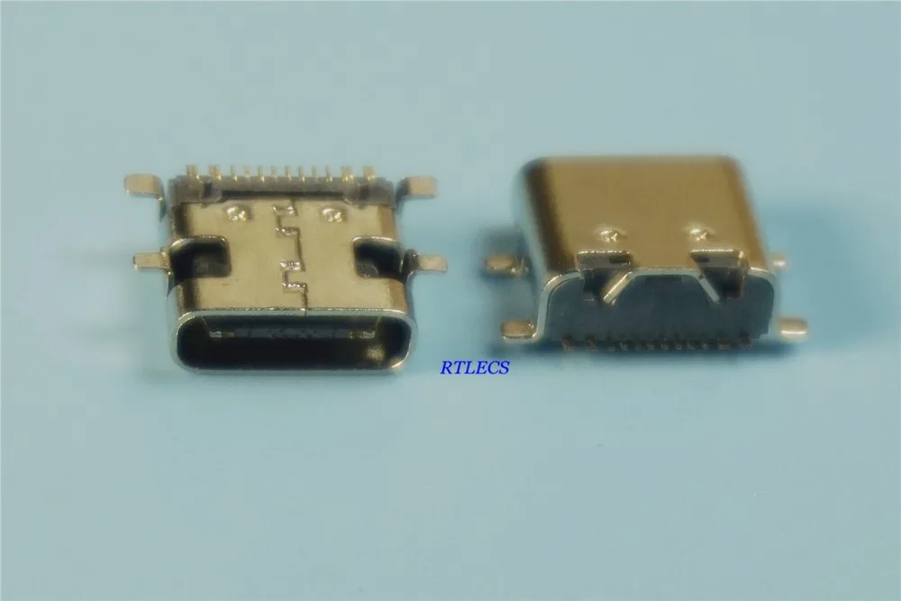 1000 шт. лента и катушка разъем USB 3 1 типа C 16 контактный прямоугольный гнездовой SMT