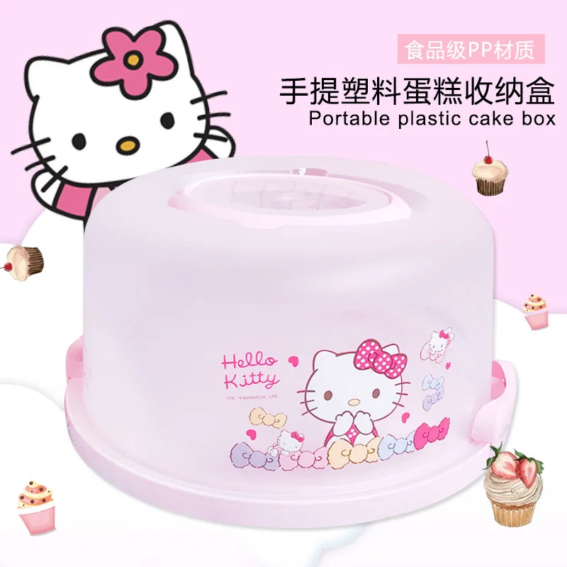  Portable Toast Box Cake Kitchen Storage Container Transparent Plastic Packing Case Organizer Storag