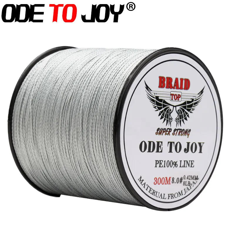 Odetojoy 300 м 4 нити Супер Сильный ЧП Плетеный Рыбалка линии 10 80lb pe линия черный