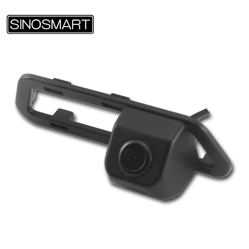 

SINOSMART In Stock High Quality Rearview Parking Reverse Camera for Nissan Tiida Install in License Plate Lamp Hole Waterproof