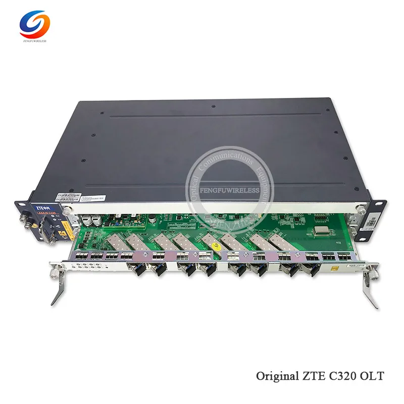 100% оригинальный новый 1000M GPON OLT ZTE C320 SMXA/1 карта * 1 AC + DC PRAM 8 портов GTGO C деловая плата