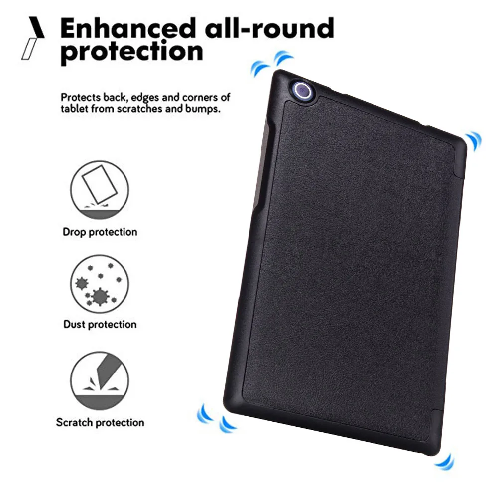 Tab 3 8 TB3-850F чехол Tab 2 A8 A8-50F A8-50LC Tablet PC Стенд Обложка для lenovo Tab3 8 Tab2 850f 850 м чехол+ Защитная пленка+ ручка