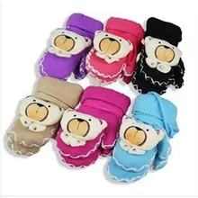 Распродажа, 1 пара детских перчаток на запястье с героями мультфильмов, Детские Зимние теплые перчатки, куклы серии, перчатки для маленьких мальчиков и девочек