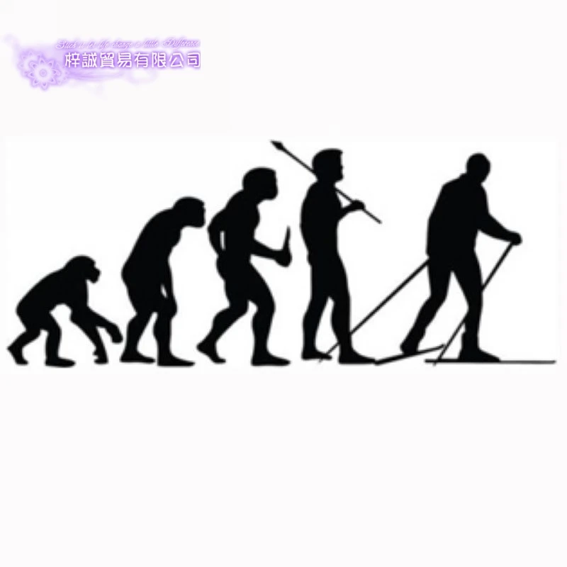 Ski Sticker Evolution Snowboarding Decal Skiing Posters Board Vinyl Wall Decals Pegatina Quadro Parede Decor Mural Ski Sticker