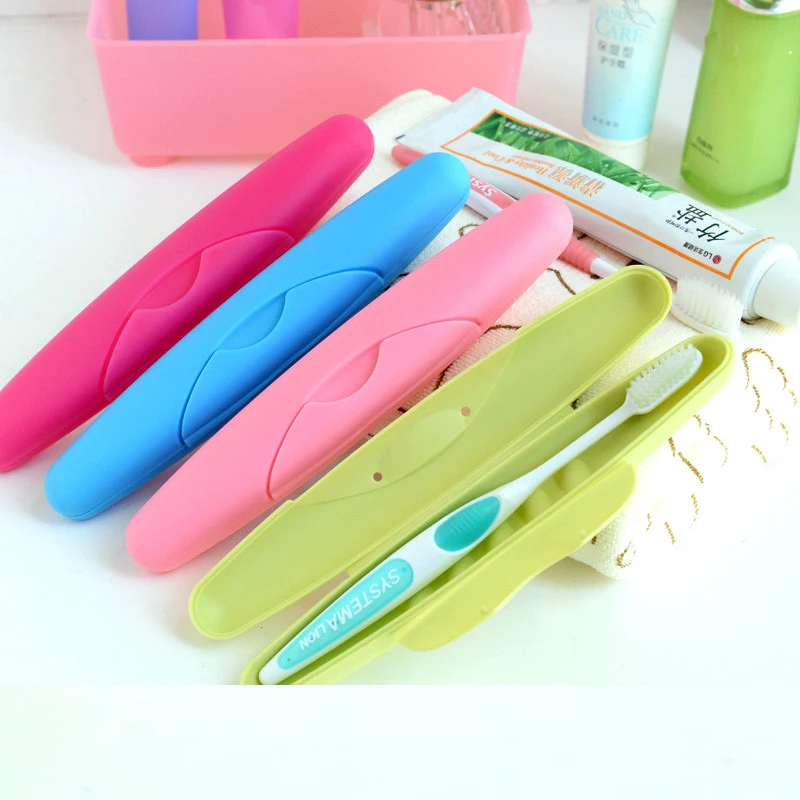 Travel Supplies Candy Color Case Storage Toothbrush Box Bathroom Accessories 
