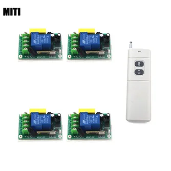 

Wireless 220V 30A 1 Channel Remote Control Switch z-wave 1 Transmitter and 4 Receiver for Gate Garage Door 4167