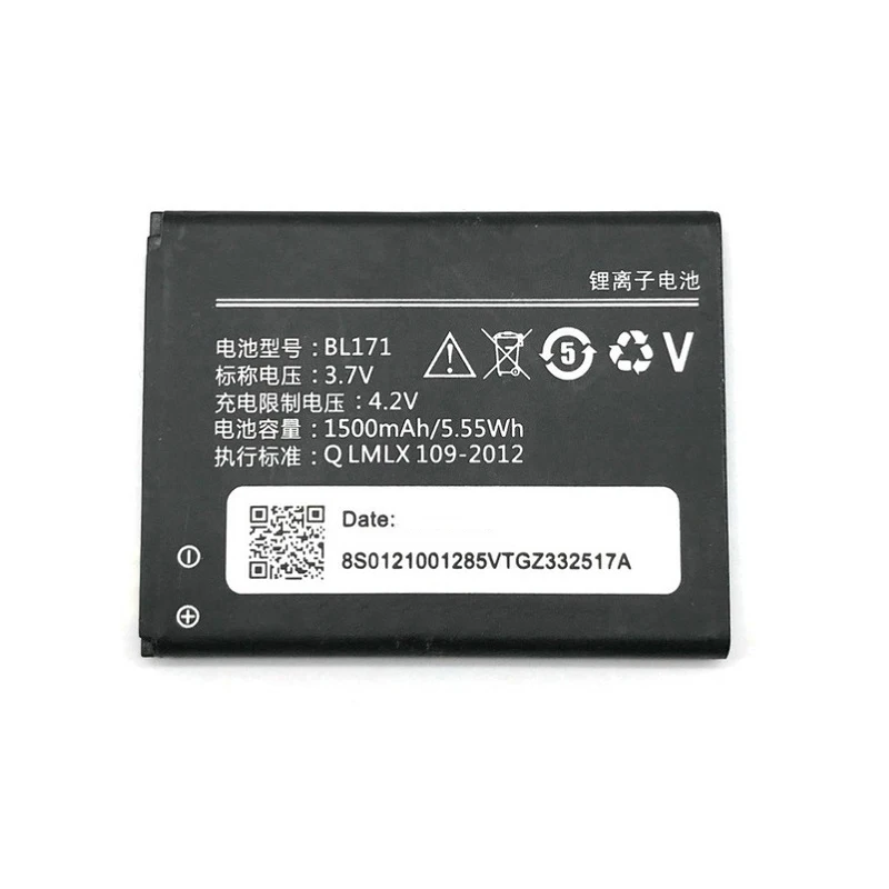 

Original BL171 For Lenovo A319 A60 A500 A65 A390 A368 A390T A356 A370e BL-171 1500mAh Battery