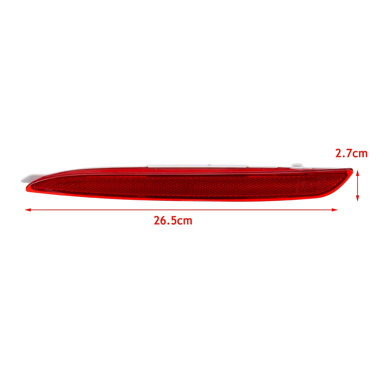 Пара красный правая задняя полоса бампера Отражатели светильник для Mazda 3 BL 2009-2013 RHD 26,5 см x 2,7 см x 1,5 см