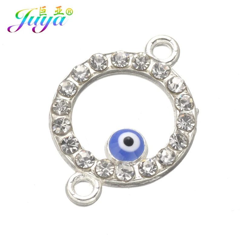 Wholesale Evil Eye Jewelry Supplies Enamel Cz Rhinestones Evil Eye