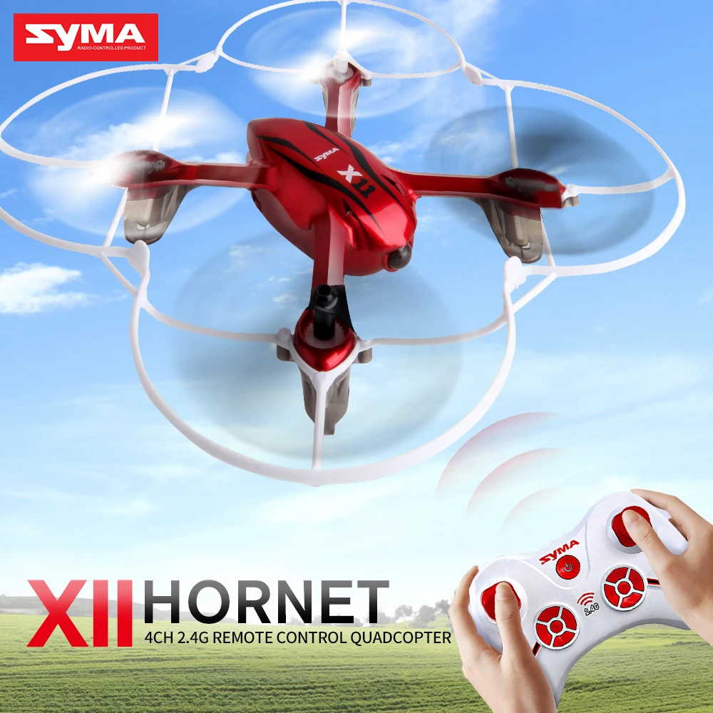 Оригинал Сыма X11 Mini дроны 6-ось гироскопа дистанционного Управление Quadcopter Вертолет радиоуправляемый Дрон 3D Roll светодиодный свет игрушки