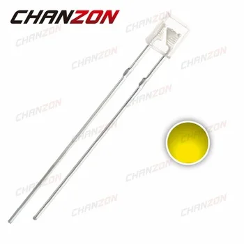 100pcs LED 2X3X4mm Square Yellow 20mA DC 2V Water Clear Diode Light 234 Rectangle Light-Emitting Diode LED Lamp Through Hole