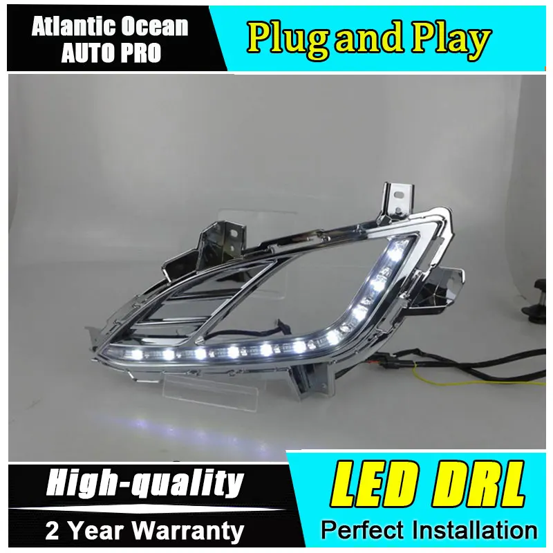 

LED DRL car styling For Hyundai Avante led fog lamps daytime running light High brightness guide LED DRL B style