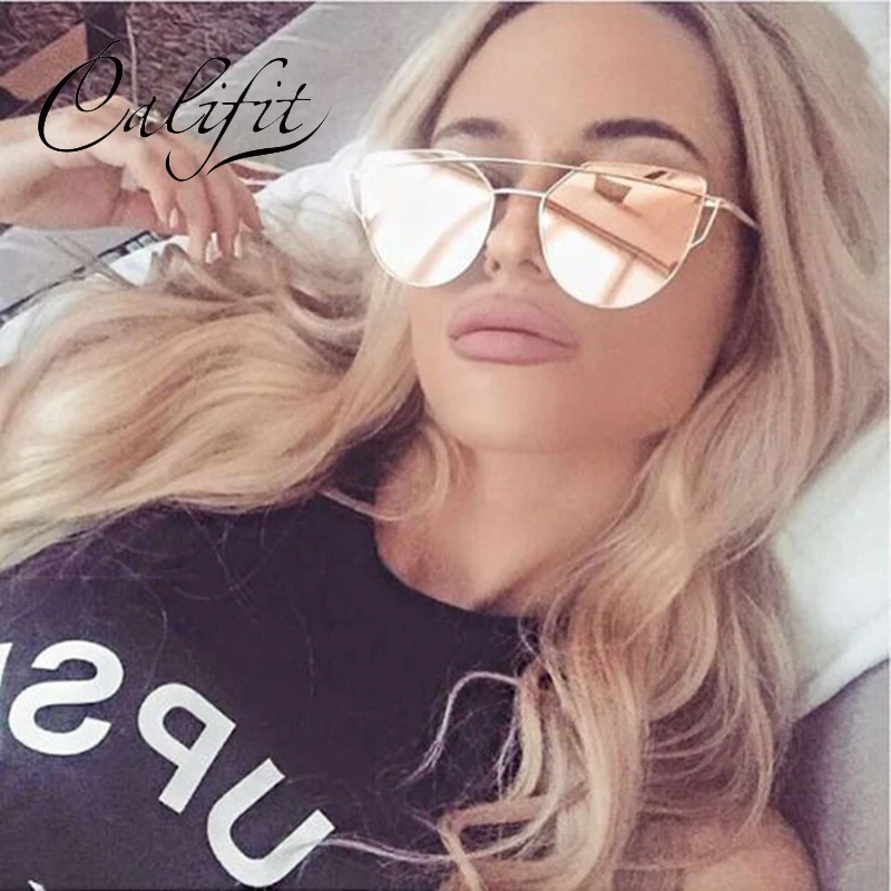 Califit Moda Occhiali da Sole Polarizzati Rosa Specchio Delle Donne  Dell'occhio di Gatto di Lusso di Marca Shades Donna Metal Frame Occhiali da  Sole per Le Donne|brand sun glasses|fashion sun glassessun glasses -