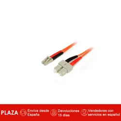 StarTech.com адаптер кабеля красный 3 м Multimodo Duplex Fibra Optica LC-SC 50/125-патч дуплекс