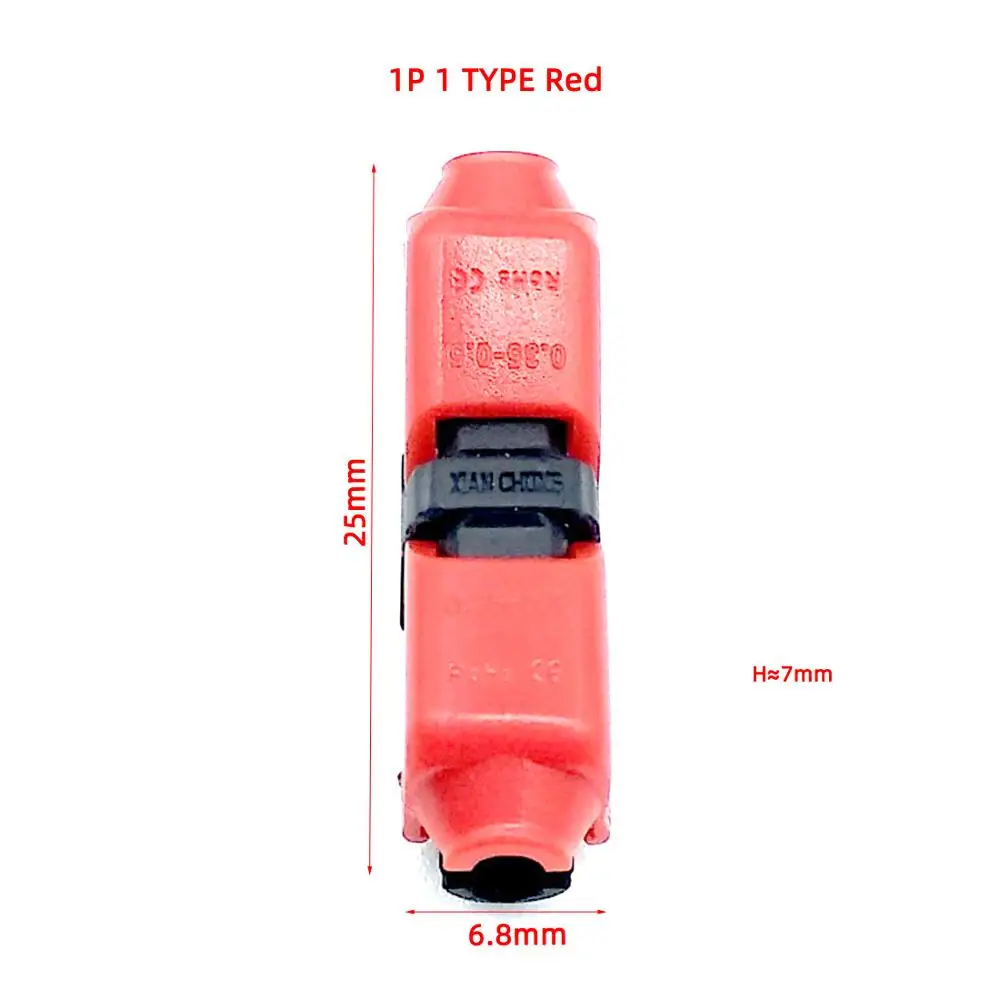 10 шт. быстроразъемный соединитель проводов для AWG22-18 1-2pin Светодиодная лента провода кабель электрические обжимные клеммные блоки проводник - Цвет: 10PCS I1 RED