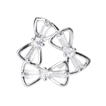 

1Pc Fashion Rhinestone Shoes Clips Buckle Elegant Silver Decoration Applique New