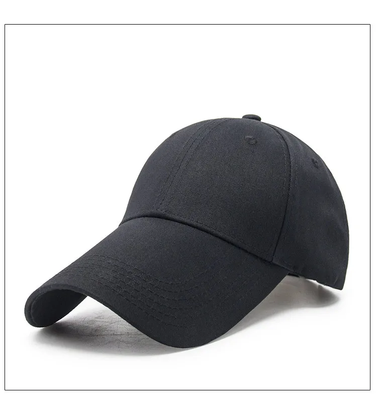 COKK Baseball Caps Womens Hat Mens Snapback Blank Black Baseball Cap For Women men Long Wide Brim Sun Visor Sunscreen Casquette ball caps for men