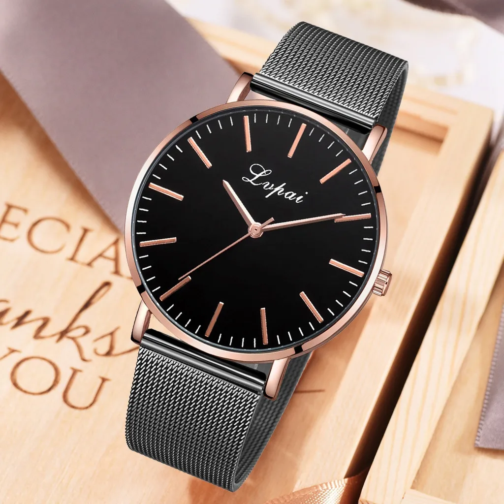 

Women Watches Luxury Temperament Lady Stainless Steel Mesh Belt Watch Analog Quartz Watch Dames Horloges