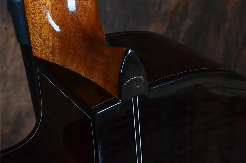 Сплошной Красный Кедр представление cutway классический гитара с высоким блеском и жесткий чехол