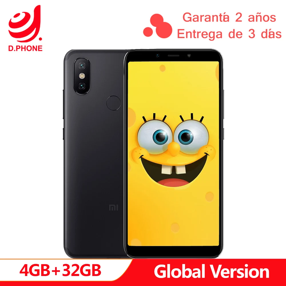 Spain 1~5 Work Days Global Version Xiaomi Mi A2 4GB 32GB Android One 5.99'' Full Screen S660 AI Dual Camera Mi A 2 Cellphone