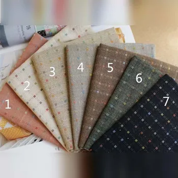 

50*70 cm Thick soft Plain Dyed Cotton Quilting Fabric Handmade Japanese Yarn Dyed Craft DIY Patchwork Cloth 3 pcs