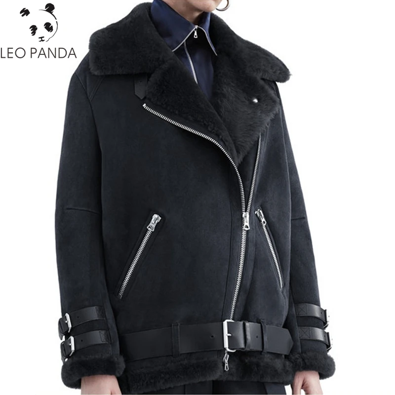 

Winter New Women Ladies Long Sleeve Thicken Warm Zippers Turn-down collar Coats Superior quality Female Fox Fur Coat CY315