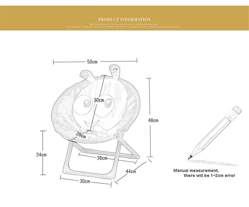Модные детские стулья портативный наружные пляжные стулья мультфильм шаблон детские стулья прекрасный складной стул спальня домашний