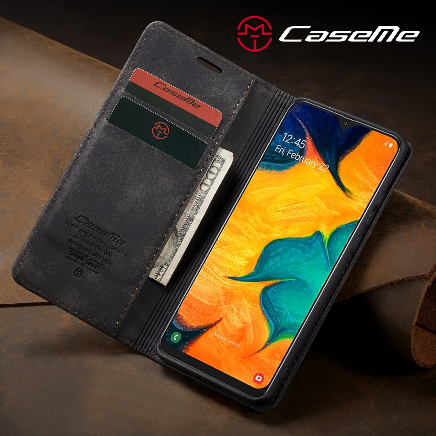 

Magnet Flip Card Wallet Case For Samsung Galaxy A80 A90 A70 A50 Case A40 A30 A20 M20 M10 Cover Coque Luxury Leather Stand Fundas