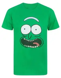 Rick And Morty Pickle Rick Face костюм мужская зеленая футболка S M L XL XXL