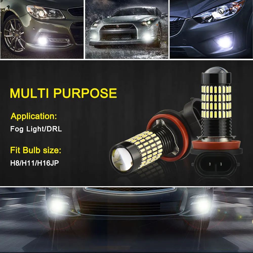 AUXITO 2x H8 противотуманный светильник s H11 H9 9006 12 В для Nissan Qashqai Almera Juke Suzuki Grand Vitara Swift