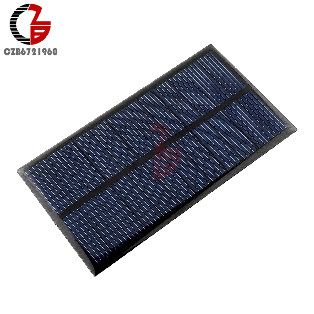 

6V 100mA 0.6W Mini Epoxy Solar Panel Photovoltaic Polycrystalline Cell Charger