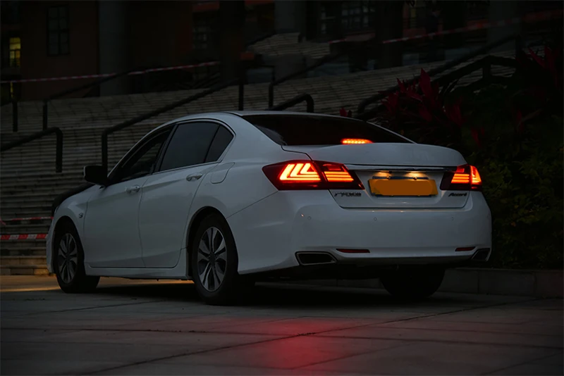 Автомобильный Стайлинг светодиодный задний фонарь для Honda Accord 9 задний светильник s- для Accord задний светильник DRL+ сигнал поворота+ тормоз+ задний светодиодный светильник