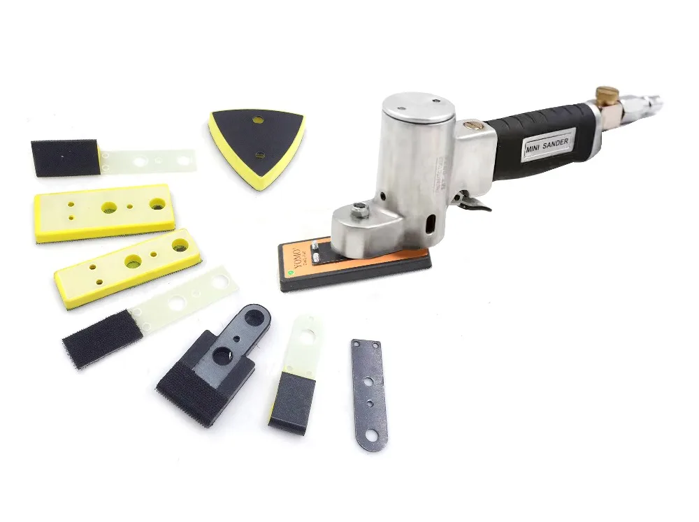 

90 degree Angle Pneumatic Air tools Multi-function Orbit Diameter Groove Line Corner Finger Sander Polisher Machine WL-350