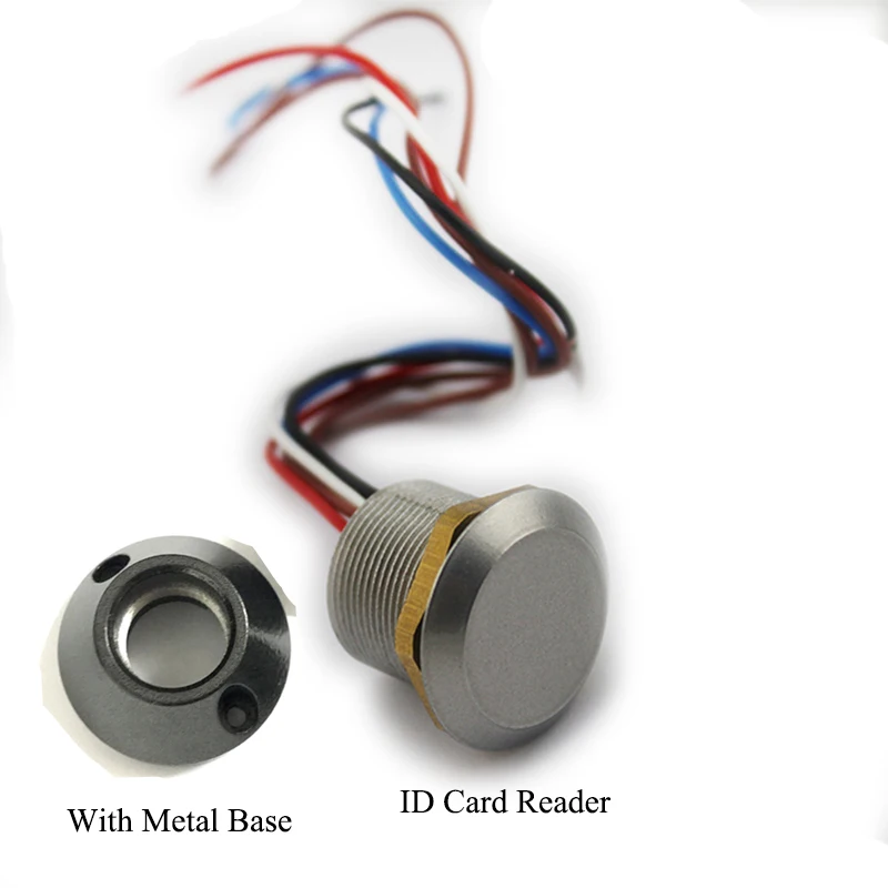 Мини Бесконтактный 125 кГц RFID EM ID или 13,56 МГц IC Card Reader водонепроницаемый для системы контроля доступа дверной замок открытие Открыватель - Цвет: ID Reader with base