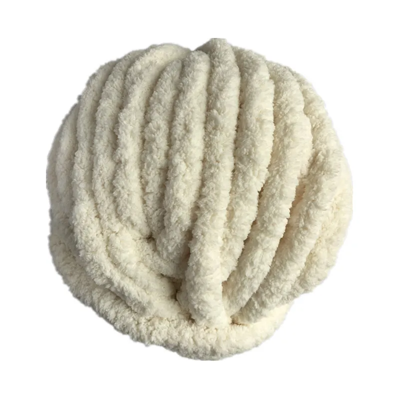 4 шарика/Лот 1000 г jumbo толстые руки Вязание vegan chenillen пряжа 2,5 см ширина для подушки одеяло - Цвет: XSB-01