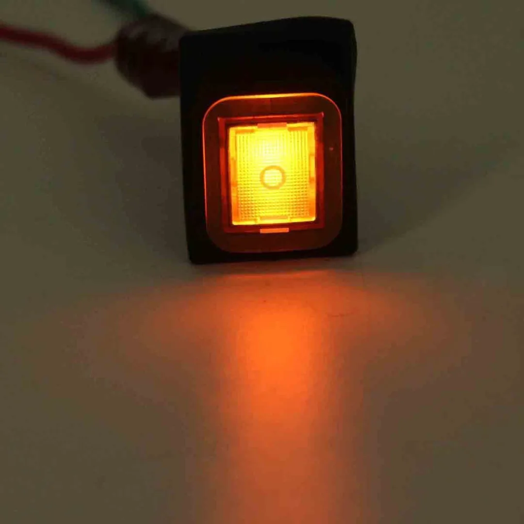JX-LCLYL 1pc Car Boat On-Off-On 6 Pin 12V LED Light Rocker Toggle Switch Waterproof