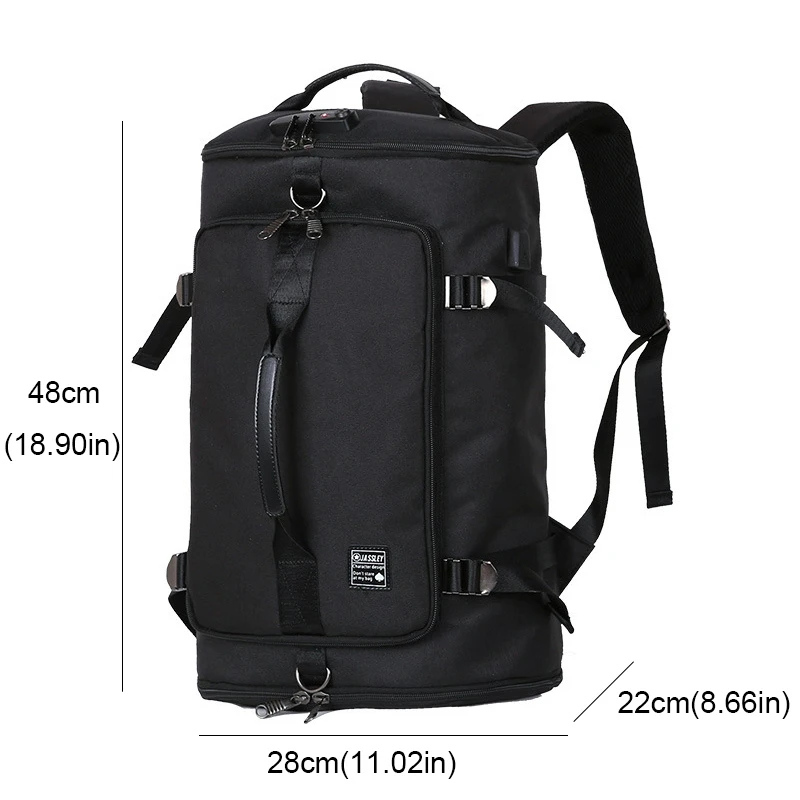 Outdoor Sport Gym Bags Travel Duffle Bag Men Women Hiking Cycling Waterproof Anti-Theft Backpack USB Charging Laptop Backpacks (6)