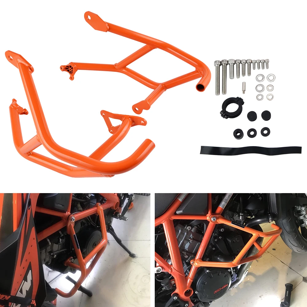 

NICECNC Crash Bar Hoop Guard Protector for KTM 1290 Super Duke R GT 2014 2015 2016 2017 2018 protection Bar Dirt Bike Motorcycle