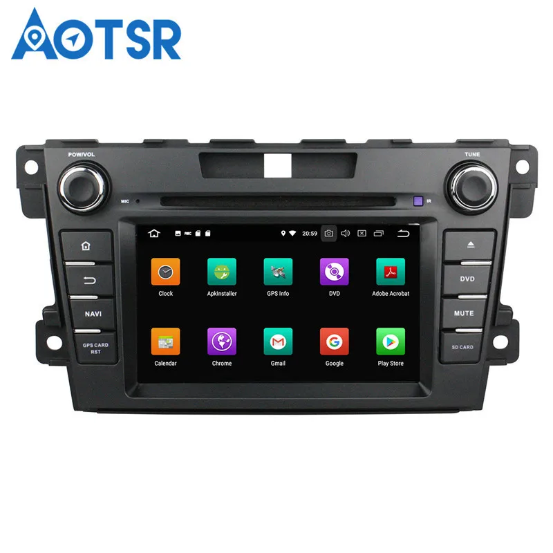Clearance Aotsr Android 8.0 7.1 GPS navigation Car DVD Player For Mazda CX-7 2012-2013 multimedia radio recorder 2 DIN 4GB+32GB 2GB+16GB 2