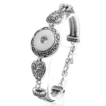 Nuevos relojes para mujer, Vintage, 18mm, pulsera de metal con botón a presión, joyería DIY de moda femenina, una dirección