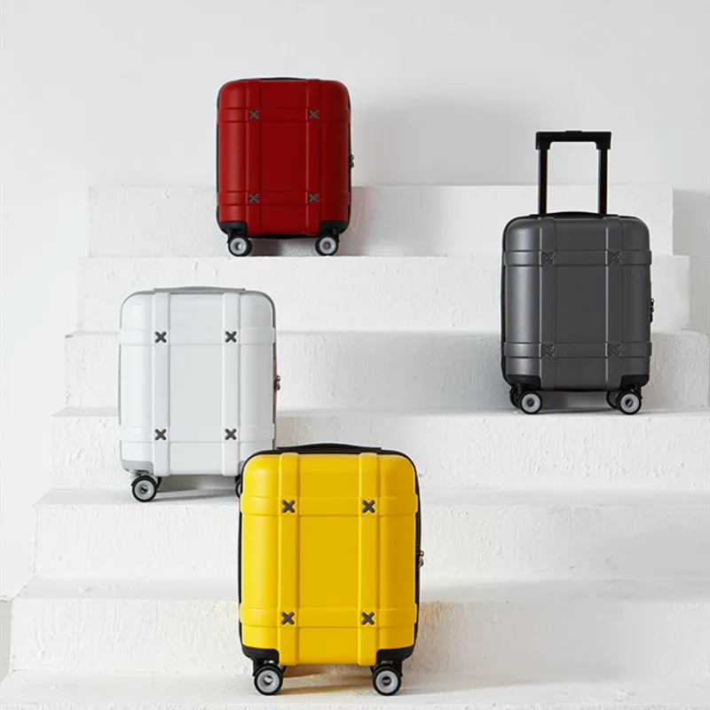 

Pure PC trolley case,Student children's suitcase,15 inch Boarding BOX,High quality universal wheel luggage,Boutique valise,Trunk